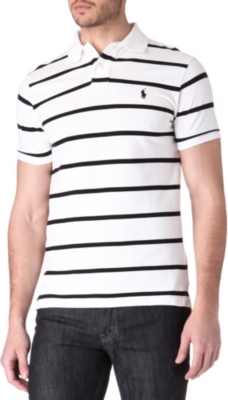 RALPH LAUREN Custom-fit striped polo shirt