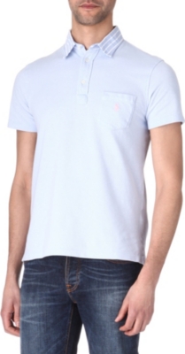RALPH LAUREN Contrast-collar polo shirt