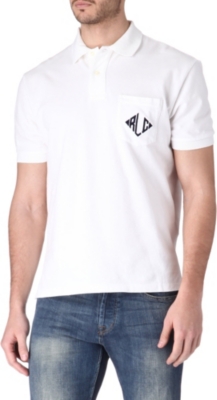 RALPH LAUREN Logo-detailed pocket polo shirt