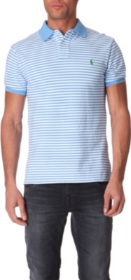 RALPH LAUREN Striped slim-fit polo shirt