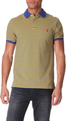 RALPH LAUREN Striped slim-fit polo shirt