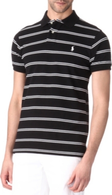 RALPH LAUREN Custom-fit striped polo shirt