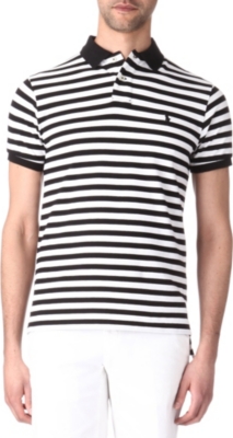 RALPH LAUREN Custom-fit striped polo shirt