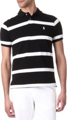 RALPH LAUREN Custom-fit striped polo shirt
