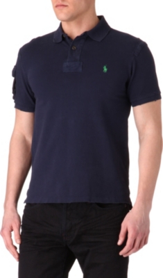 RALPH LAUREN Slim-fit pocket-sleeve polo shirt