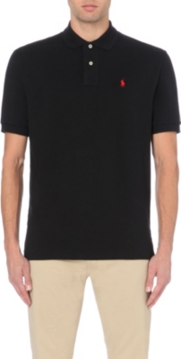 RALPH LAUREN Classic weathered mesh polo shirt