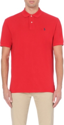 RALPH LAUREN Classic weathered mesh polo shirt