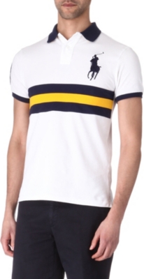 RALPH LAUREN Slim-fit striped polo shirt