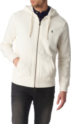 RALPH LAUREN Waffle-lined logo hoody