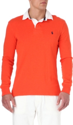 RALPH LAUREN Slim-fit long-sleeved polo shirt