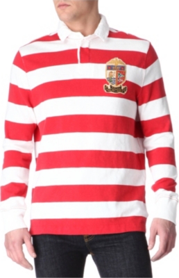 RALPH LAUREN Striped custom-fit Rugby shirt