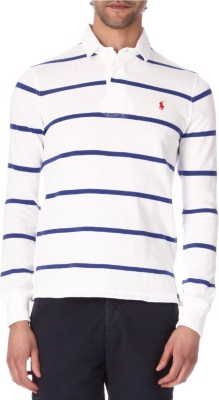 RALPH LAUREN Stripe slim-fit rugby top