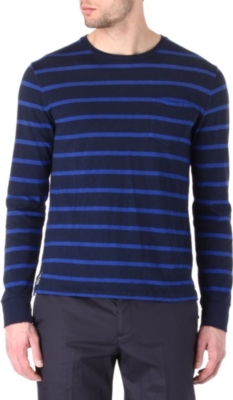 RALPH LAUREN Custom-fit striped top