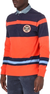 RALPH LAUREN Custom-fit contrast-collar polo shirt