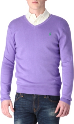 RALPH LAUREN Pima-cotton slim-fit jumper