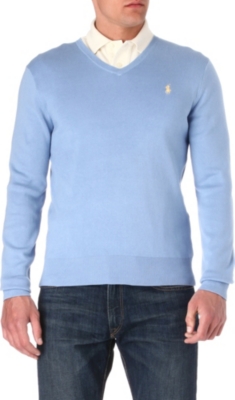 RALPH LAUREN Pima-cotton slim-fit jumper