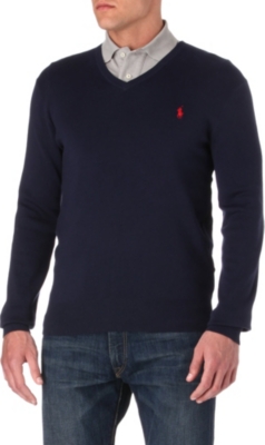 RALPH LAUREN Pima-cotton slim-fit jumper