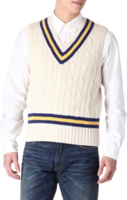 RALPH LAUREN Cricket cable-knit vest