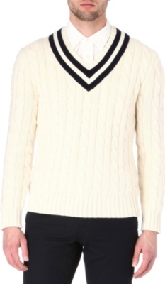 RALPH LAUREN Tennis v&ndash;neck jumper