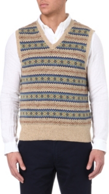 RALPH LAUREN Fair Isle tank top