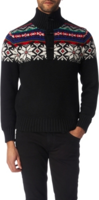 RALPH LAUREN Toggle mock-neck jumper