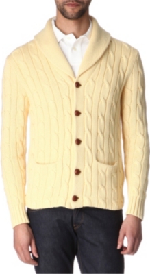 RALPH LAUREN Cable-knit shawl-collar cardigan