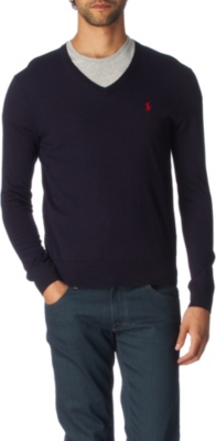 RALPH LAUREN Slim-fit merino wool jumper