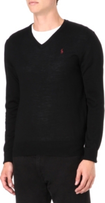 RALPH LAUREN Slim-fit merino wool jumper