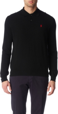 RALPH LAUREN Long-sleeved wool polo shirt