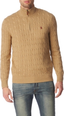 RALPH LAUREN Cable-knit Tussah silk jumper