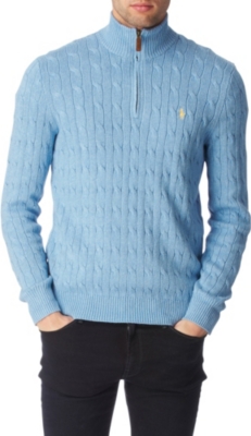 RALPH LAUREN Cable-knit Tussah silk jumper
