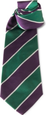 RALPH LAUREN Woven repp tie