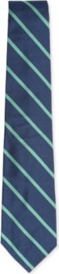 RALPH LAUREN Striped woven-silk tie