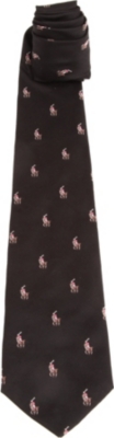 RALPH LAUREN Polo Player silk tie