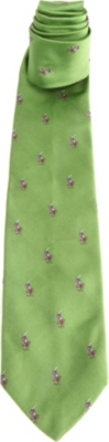 RALPH LAUREN Polo Player silk tie