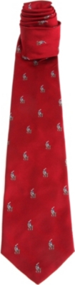 RALPH LAUREN Polo Player silk tie
