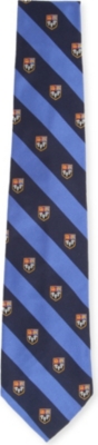 RALPH LAUREN Heraldic Club wide-striped tie