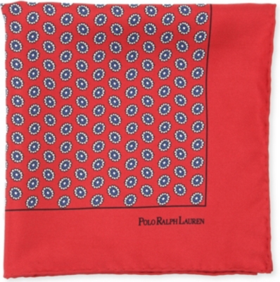 RALPH LAUREN Foulard-printed silk pocket square