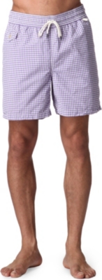 RALPH LAUREN Traveler gingham swim shorts
