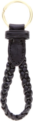 RALPH LAUREN Braided leather key ring