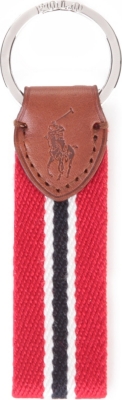 RALPH LAUREN Striped key fob