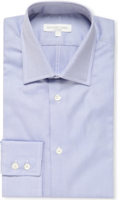 RICHARD JAMES Oxford single cuff slim fit shirt