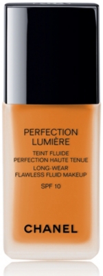 CHANEL PERFECTION LUMI&Egrave;RE Long&ndash;Wear Flawless Fluid Makeup SPF 10 (Ambre 114