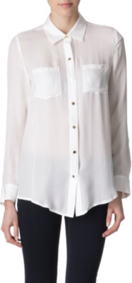 MICHAEL KORS Silk semi-sheer blouse