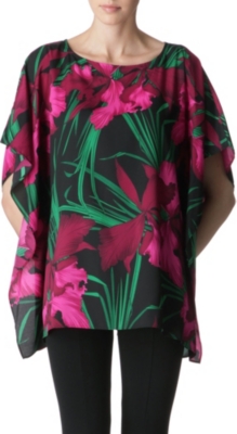 MICHAEL KORS Floral crepe tunic top