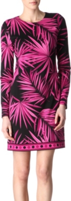 MICHAEL KORS Tropical palm-print dress