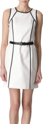 MICHAEL KORS Belted contrast dress