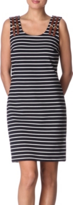 MICHAEL KORS Striped buckle dress