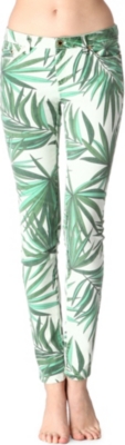 MICHAEL KORS Palm-print skinny jeans