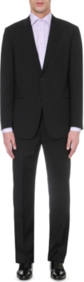 ARMANI COLLEZIONI Giorgio fit single-breasted wool suit